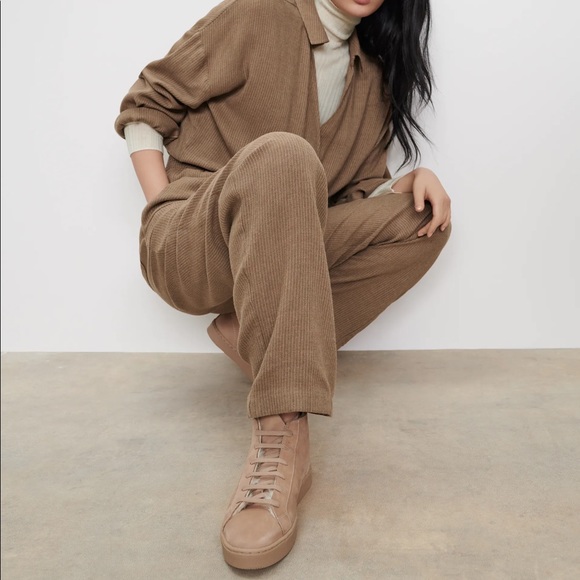 ZARA LEATHER SNEAKERS WITH FUR LINING - Picture 2 of 11